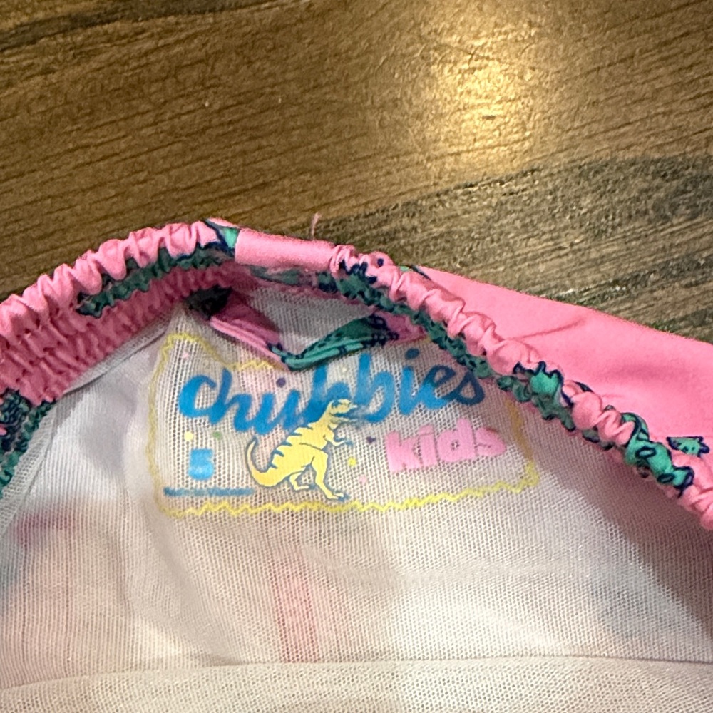 Chubbies Kids Pink Shorts with Alligator Print - Picture 2 of 5